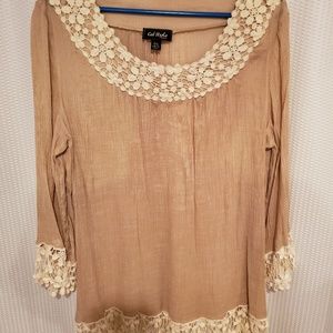 Cal style beige tunic